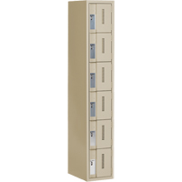 Casiers robustes Concorde, 6 niveaux, 12" x 18" x 72", Acier, Beige, Soud&eacute; (assembl&eacute;) Planification Entrepots Molloy