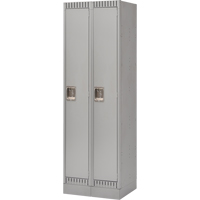 Casiers, Bloc de 2, 24" x 18" x 76", Acier, Gris, D&eacute;mont&eacute; Planification Entrepots Molloy
