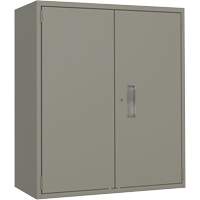 Armoire de rangement Lo-Boy, Acier, 2 Tablettes, 40" h x 36" la x 18" P, Gris Planification Entrepots Molloy