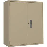 Armoire de rangement Lo-Boy, Acier, 2 Tablettes, 40" h x 36" la x 18" P, Beige Planification Entrepots Molloy