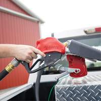 Pistolet de distribution automatique rouge pour essence Planification Entrepots Molloy