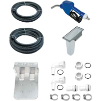 Pompe de transfert de fluide d'&eacute;chappement diesel (DEF) 115 V CA avec support pour cuve GRV et pistolet Planification Entrepots Molloy