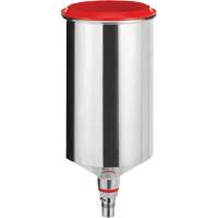 Gobelet r&eacute;utilisable en aluminium 1,0?L avec raccord QCC, sans filetage fin Planification Entrepots Molloy