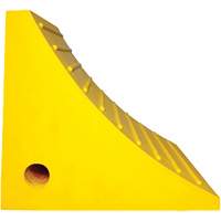 Cale de roue, Polyur&eacute;thane, Jaune, 15-1/4" la x 12-1/8'' p x 10-3/4" h Planification Entrepots Molloy