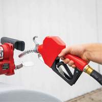 Red Automatic Gasoline Spout Nozzle Planification Entrepots Molloy