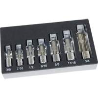 Jeu de douilles pour &eacute;crous &eacute;vas&eacute;s SAE avec plateau en mousse, 7 Morceaux, Prise de 3/8" Planification Entrepots Molloy