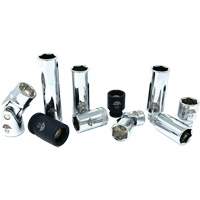 Chrome Finish Socket Set with Rail, 10 Pieces, 1/4"/3/8" Drive Size Planification Entrepots Molloy