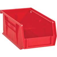 Bacs Hook-On Bins, 4" la x 3" H x 7" p, Rouge, Capacit&eacute; 10 lb Planification Entrepots Molloy