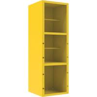 Armoire pour le contr&ocirc;le des d&eacute;versements, 1 Tablettes, 72" h x 24" la x 24" p, Acier, Jaune Planification Entrepots Molloy
