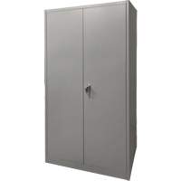 Armoire de rangement, Acier, 4 Tablettes, 78" h x 36" la x 24" P, Gris Planification Entrepots Molloy