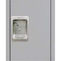 Lockers, 3 -tier, Bank of 3, 36" x 18" x 86", Steel, Grey, Knocked Down FN672 | Planification Entrepots Molloy