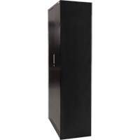 Hi-Boy Storage Cabinet, Steel, 4 Shelves, 72" H x 36" W x 18" D, Black Planification Entrepots Molloy
