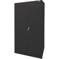 Armoire d'entreposage, Acier, 4 Tablettes, 78" h x 36" la x 24" P, Noir Planification Entrepots Molloy