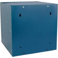 Casier cubique empilable, 12" x 12" x 12", Acier, Bleu, D&eacute;mont&eacute; Planification Entrepots Molloy