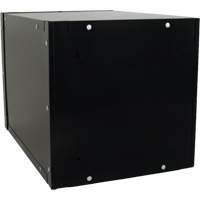 Casier cubique empilable, 12" x 18" x 12", Acier, Noir, D&eacute;mont&eacute; Planification Entrepots Molloy
