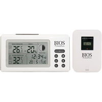 Indoor/Outdoor Thermometers With Clock, Contact, Digital, 32 to 122°F (0 to 50°C) Planification Entrepots Molloy