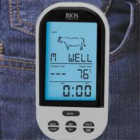 Thermomètre à viande et à volaille sans fil, Contact, Numérique, 32-482°F (0-250°C) IC669 | Planification Entrepots Molloy
