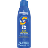 &eacute;cran solaire r&eacute;sistant &agrave; l'eau Sport, FPS 30, A&eacute;rosol Planification Entrepots Molloy