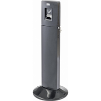 Stations pour fumeurs metropolitan, Sur pied, Acier inoxydable, Capacit&eacute; 1,6 gal. US, Hauteur 42-4/5" Planification Entrepots Molloy