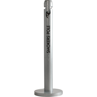 Cendriers Smokers' Pole, Sur pied, Aluminium, Hauteur 41" Planification Entrepots Molloy