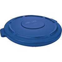 Brute&reg; Round Trash Can Top, Flat Lid, Plastic, Fits Container Size: 22-1/4" Dia. Planification Entrepots Molloy