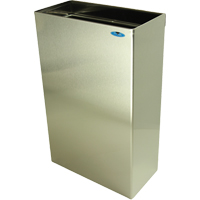 Wall Mounted Waste Receptacles, Stainless Steel, 11 US gal. Planification Entrepots Molloy