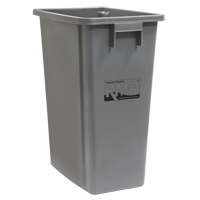 Recycling & Garbage Bin, Plastic, 16 US gal. Planification Entrepots Molloy