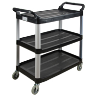 Utility Cart, 3 Tiers, 19-3/4" x 37-1/2" x 40-1/4", 250 lbs. Capacity Planification Entrepots Molloy