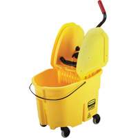 Ensemble de seau pour vadrouille et essoreuse WaveBrake, Pression vers le bas, 8,75 gal. US (35 pintes), Jaune Planification Entrepots Molloy