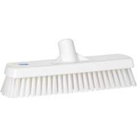 Brosse &agrave; r&eacute;curer pour planchers et murs, Crins Ferme, 12", Polyester, Blanc Planification Entrepots Molloy