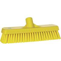 Brosse &agrave; r&eacute;curer pour planchers et murs, Crins Ferme, 12", Polyester, Jaune Planification Entrepots Molloy
