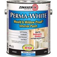 Perma-White&reg; Mold & Mildew-Proof Interior Paint, 3.78 L, Gallon, White Planification Entrepots Molloy
