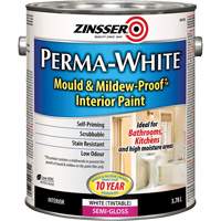 Perma-White&reg; Mold & Mildew-Proof Interior Paint, 3.78 L, Gallon, White Planification Entrepots Molloy