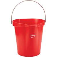 Food Hygiene Bucket, Red, 3 US gal. Planification Entrepots Molloy