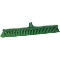T&ecirc;te de balai-brosse pour petites particules, Crins Fin, 24", Polyester, Vert Planification Entrepots Molloy