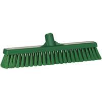 T&ecirc;te de balai-brosse pour petites particules, Crins Fin, 16-1/2", Polyester, Vert Planification Entrepots Molloy