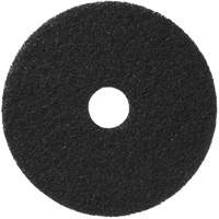 Floor Pads, 12", Stripping, Black Planification Entrepots Molloy