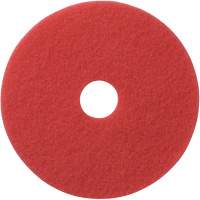 Floor Pads, 12", Buffing, Red Planification Entrepots Molloy
