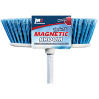 Flat Magnetic Indoor Broom with Handle, 48" Long JM727 | Planification Entrepots Molloy