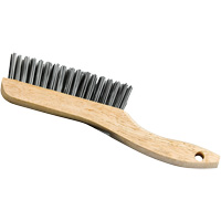 Brosse &agrave; manche en patin, Acier, 4 x 16 rangs de fils, Longueur 9-3/4" Planification Entrepots Molloy