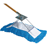 Dust Mop with Frame & Handle, Slip On Style, Yarn, 36" L x 5" W Planification Entrepots Molloy