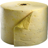 Tampon absorbant pour produits chimiques, Lourd, 150' lo x 15,25" la, Absorption 35,9 gal Planification Entrepots Molloy