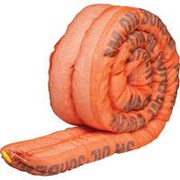 Barri&egrave;re de pollution absorbante double pour produits p&eacute;troliers, Huile seulement, 10' lo x 4" la, Absorption 36,8 gal Planification Entrepots Molloy