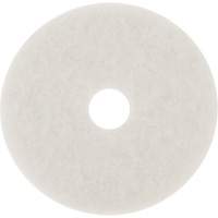 Tampon pour planchers, 10", Lustrage/Nettoyage/Polissage, Blanc Planification Entrepots Molloy