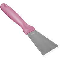 Large Stainless Steel Scraper, Pink, 3" W x 9" L Planification Entrepots Molloy