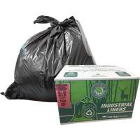 EcoLogo&reg; Garbage Bags, X-Strong, 48" W x 60" L, Clear, 246.05 L (65 Gal.) Capacity Planification Entrepots Molloy