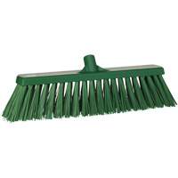 Heavy-Duty Push Broom, Stiff Bristles, 20", Polyester, Green Planification Entrepots Molloy
