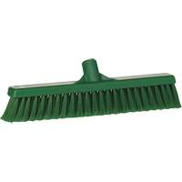 Fine Particle Push Broom, Fine/Split Bristles, 16-1/4", Polypropylene, Green Planification Entrepots Molloy