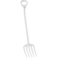 Fourche hygi&eacute;nique, Longueur de 49", Plastique, Blanc Planification Entrepots Molloy