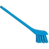 Brush with Scraping Edge, Stiff Bristles, 6" Long, Blue Planification Entrepots Molloy